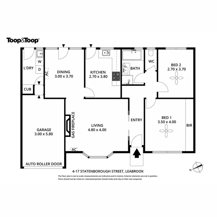 Floorplan of Homely unit listing, 4/17 Statenborough Street, Leabrook SA 5068