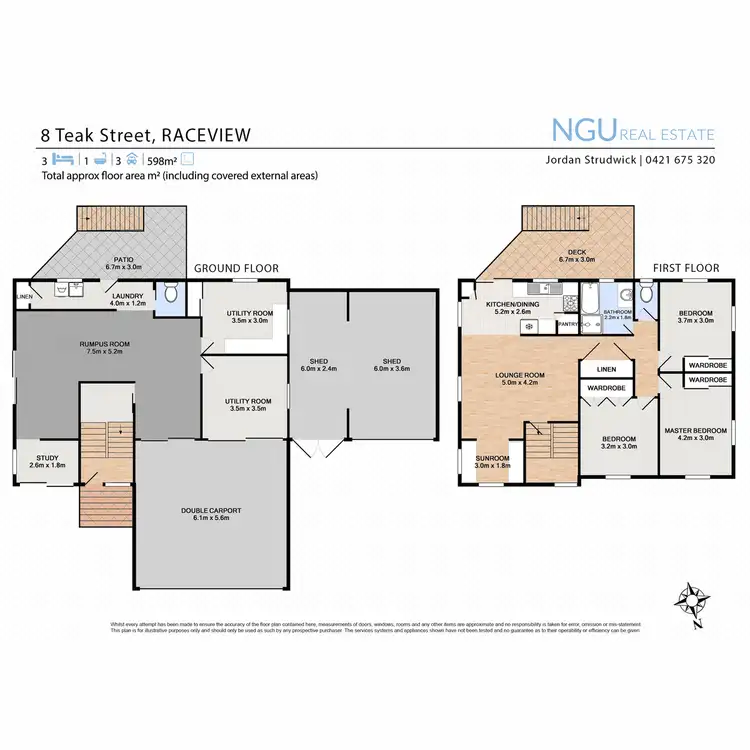 Floorplan of Homely house listing, 8 Teak Street, Raceview QLD 4305