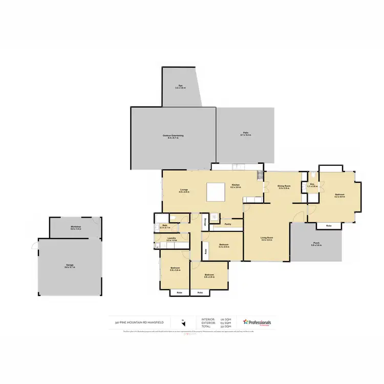 Floorplan of Homely house listing, 367 Pine Mountain Road, Mansfield QLD 4122
