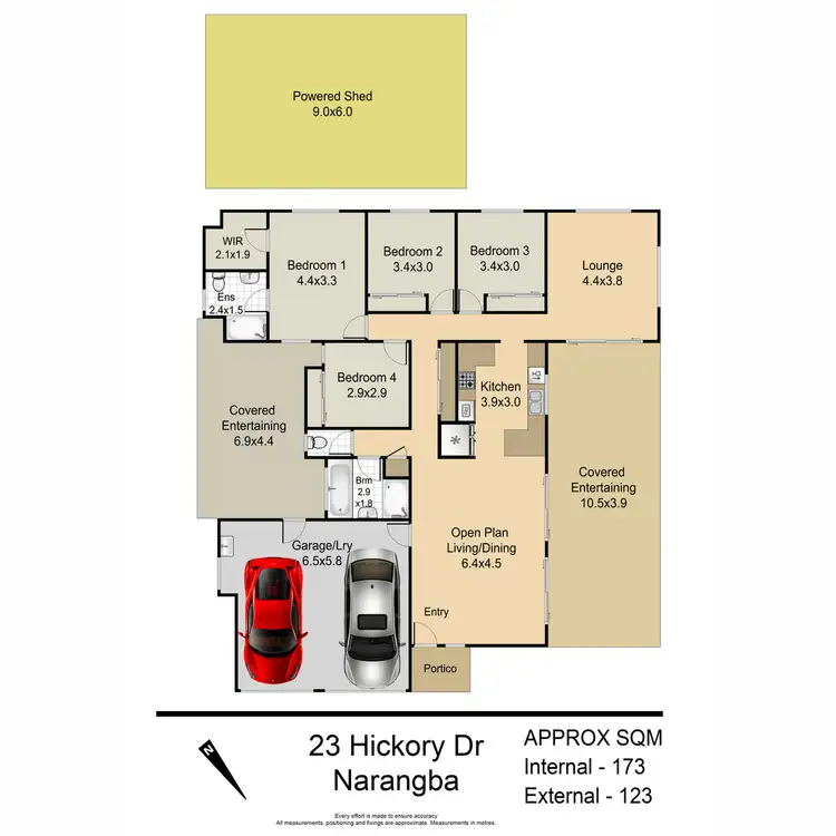 Floorplan of Homely house listing, 23 Hickory Drive, Narangba QLD 4504