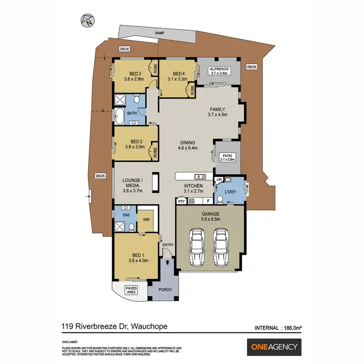 Floorplan of Homely house listing, 119 Riverbreeze Drive, Wauchope NSW 2446