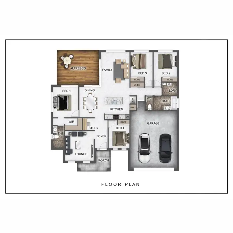 Floorplan of Homely house listing, 8 Trinity Place, Gleneagle QLD 4285