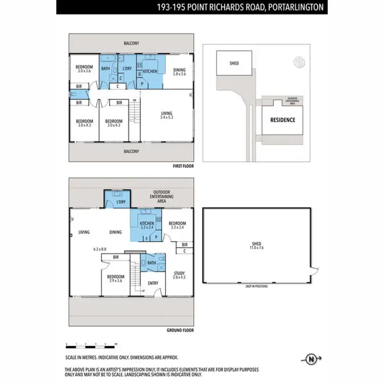 Floorplan of Homely house listing, 193-195 Point Richards Road, Portarlington VIC 3223