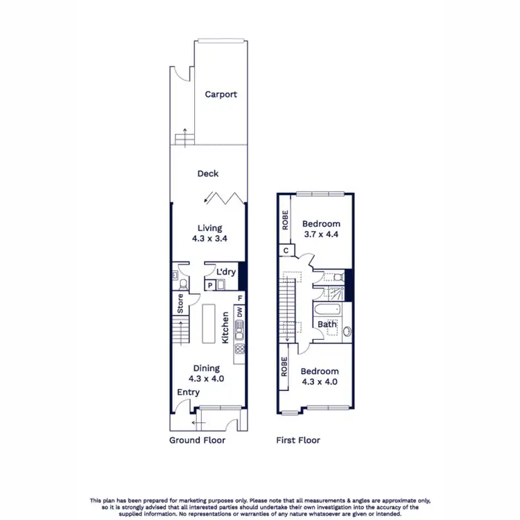 Floorplan of Homely townhouse listing, 97 Stockmans Way, Kensington VIC 3031
