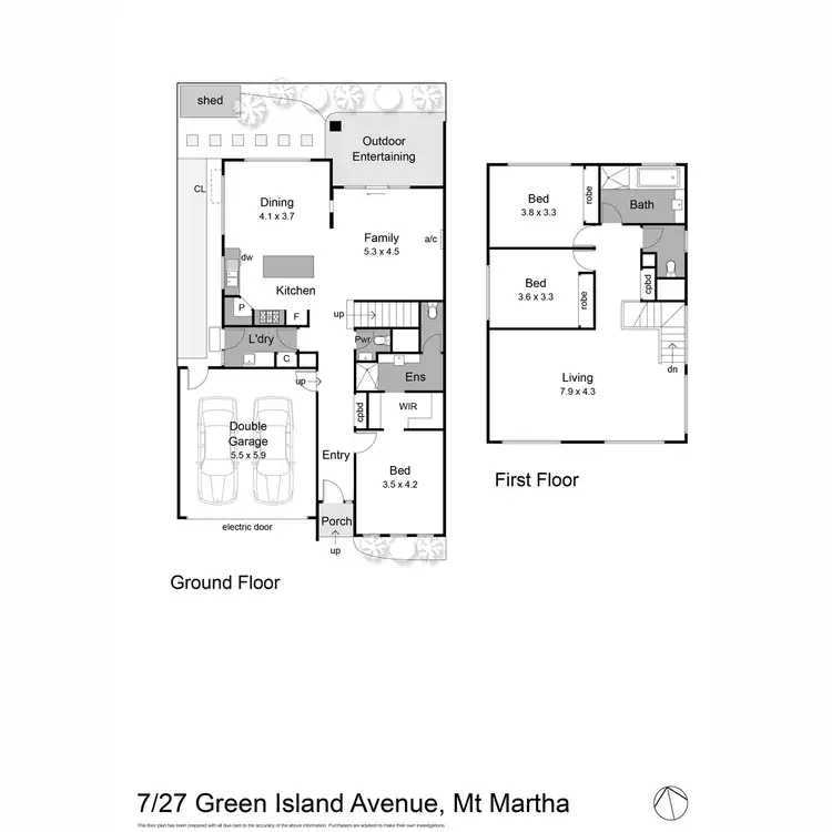 Floorplan of Homely house listing, 7/27 Green Island Avenue, Mount Martha VIC 3934