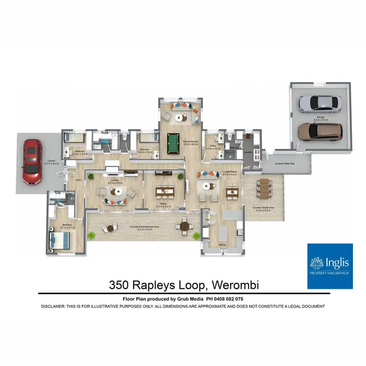 Floorplan of Homely rural property listing, 350 Rapleys Loop Road, Werombi NSW 2570