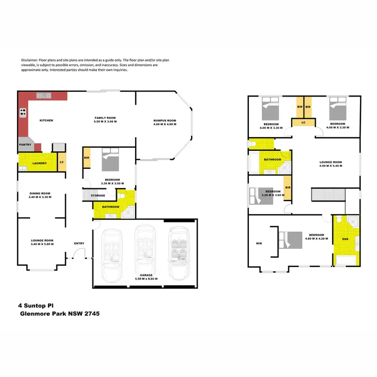 Floorplan of Homely house listing, 4 Suntop Place, Glenmore Park NSW 2745