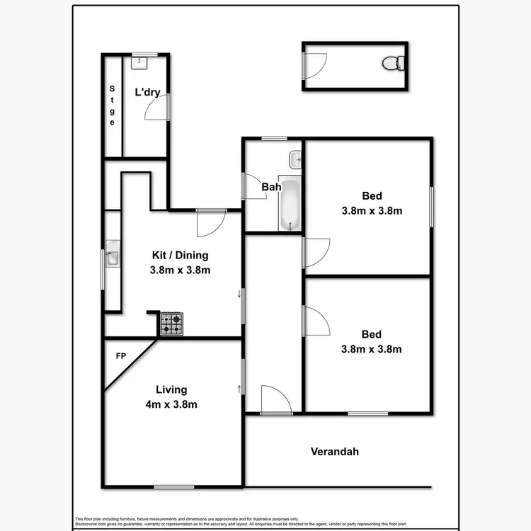 Floorplan of Homely rural property listing, 175 Bourkes Road, Warncoort VIC 3243