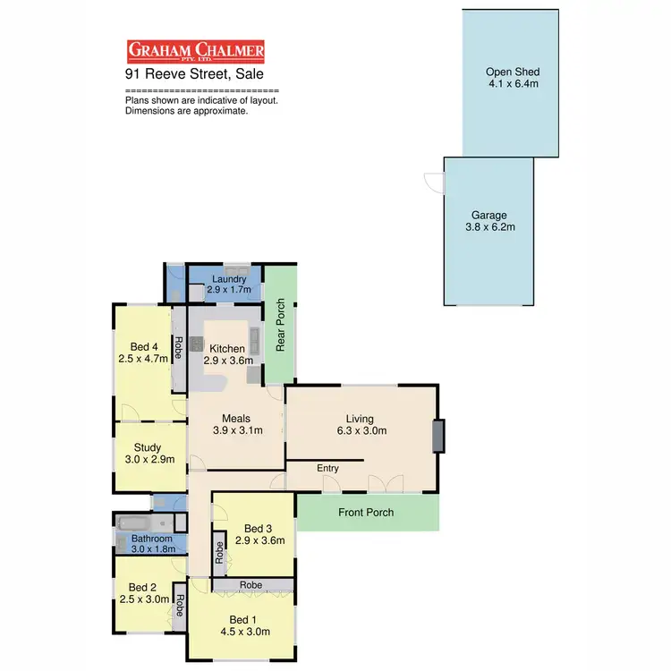 Floorplan of Homely house listing, 91 Reeve Street, Sale VIC 3850