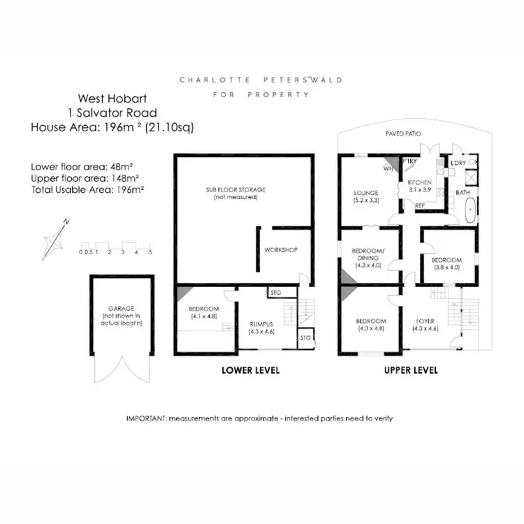 Floorplan of Homely house listing, 1 Salvator Road, West Hobart TAS 7000