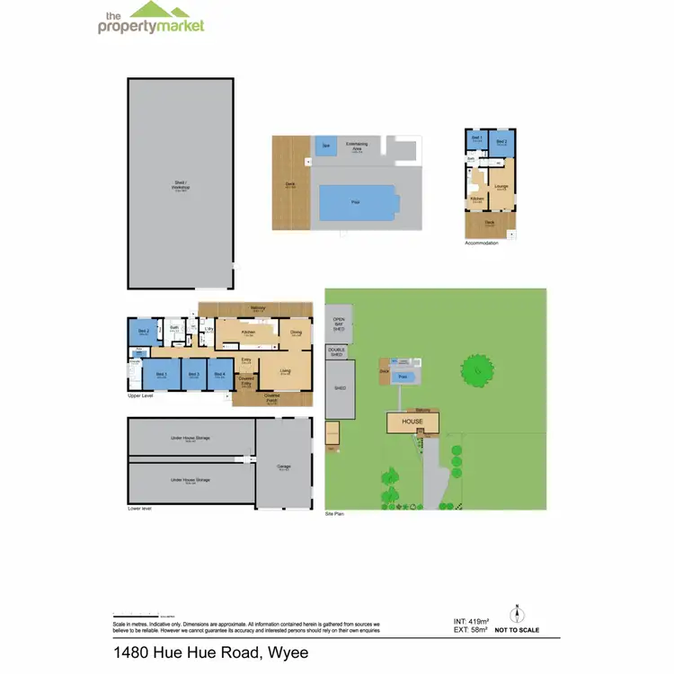 Floorplan of Homely rural property listing, 1480 Hue Hue Road, Wyee NSW 2259