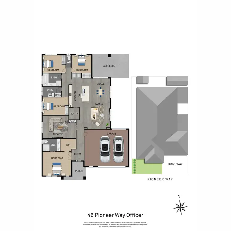 Floorplan of Homely house listing, 46 Pioneer Way, Officer VIC 3809