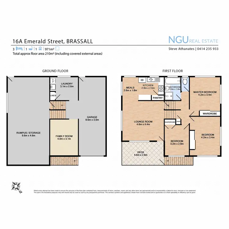 Floorplan of Homely house listing, 16A Emerald Street, Brassall QLD 4305