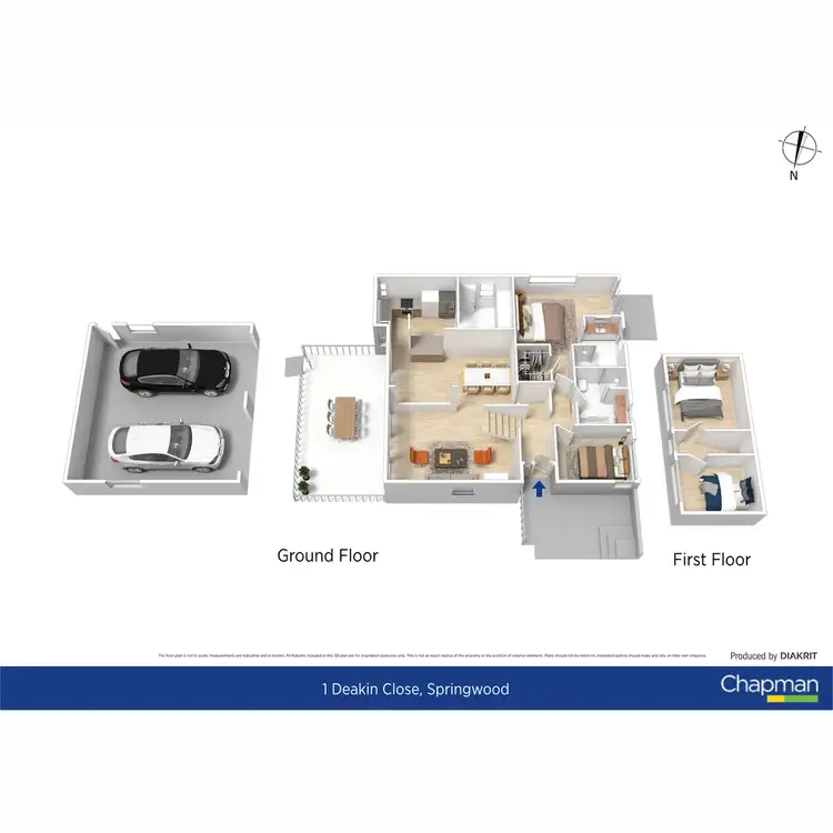 Floorplan of Homely house listing, 1 Deakin Close, Springwood NSW 2777