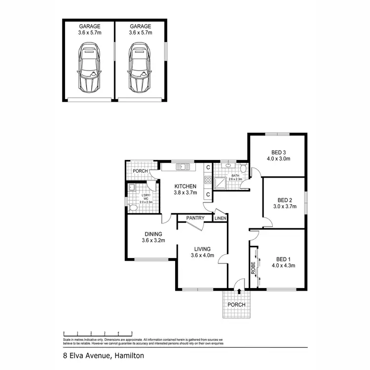 Floorplan of Homely house listing, 8 Elva Avenue, Hamilton VIC 3300