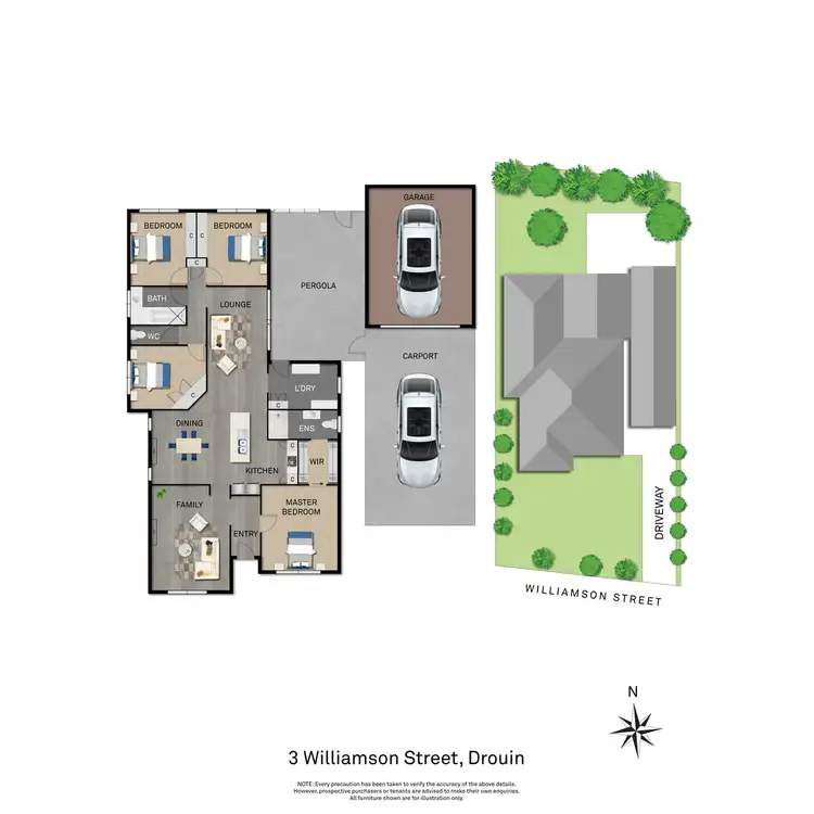 Floorplan of Homely house listing, 3 Williamson Street, Drouin VIC 3818