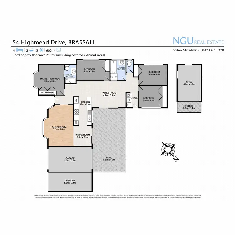 Floorplan of Homely house listing, 54 Highmead Drive, Brassall QLD 4305
