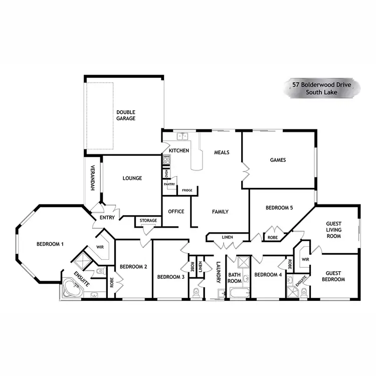 Floorplan of Homely house listing, 57 Bolderwood Drive, South Lake WA 6164
