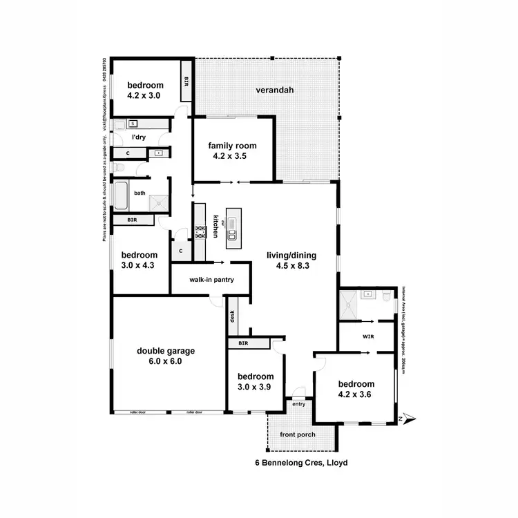 Floorplan of Homely house listing, 6 Bennelong Crescent, Lloyd NSW 2650