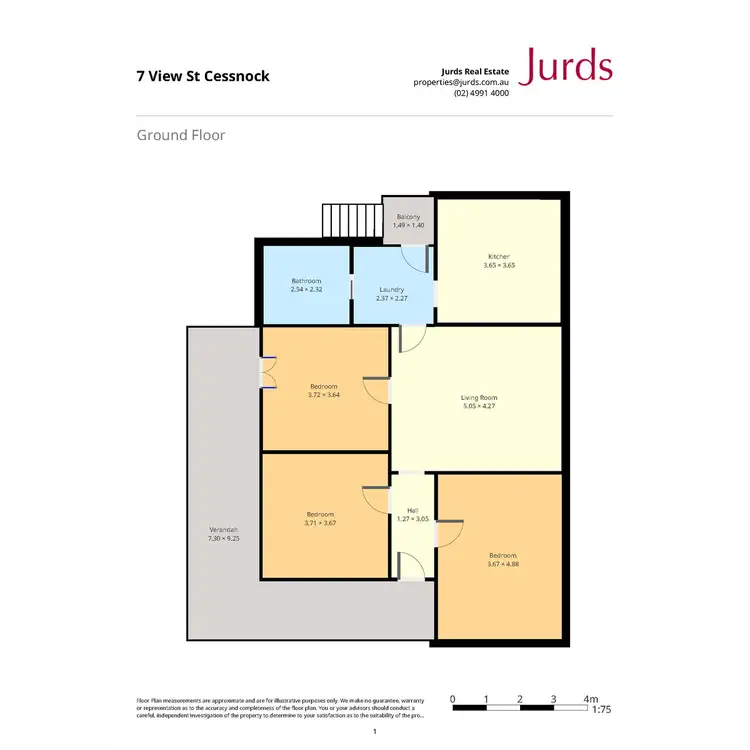 Floorplan of Homely house listing, 7 View Street, Cessnock NSW 2325