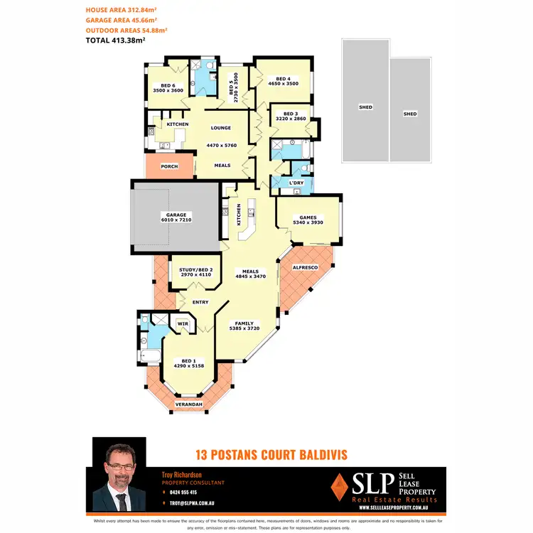Floorplan of Homely house listing, 13 Postans Court, Baldivis WA 6171