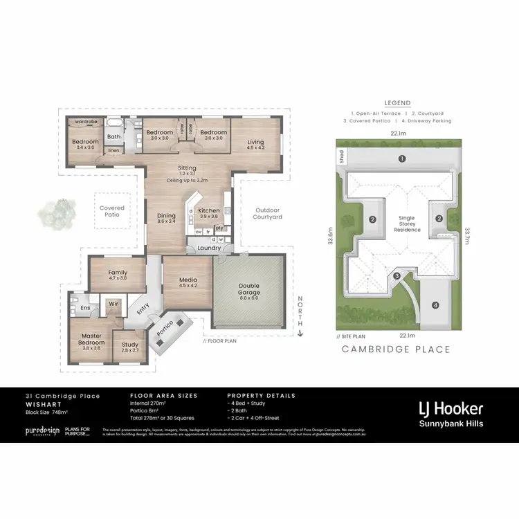 Floorplan of Homely house listing, 31 Cambridge Place, Wishart QLD 4122