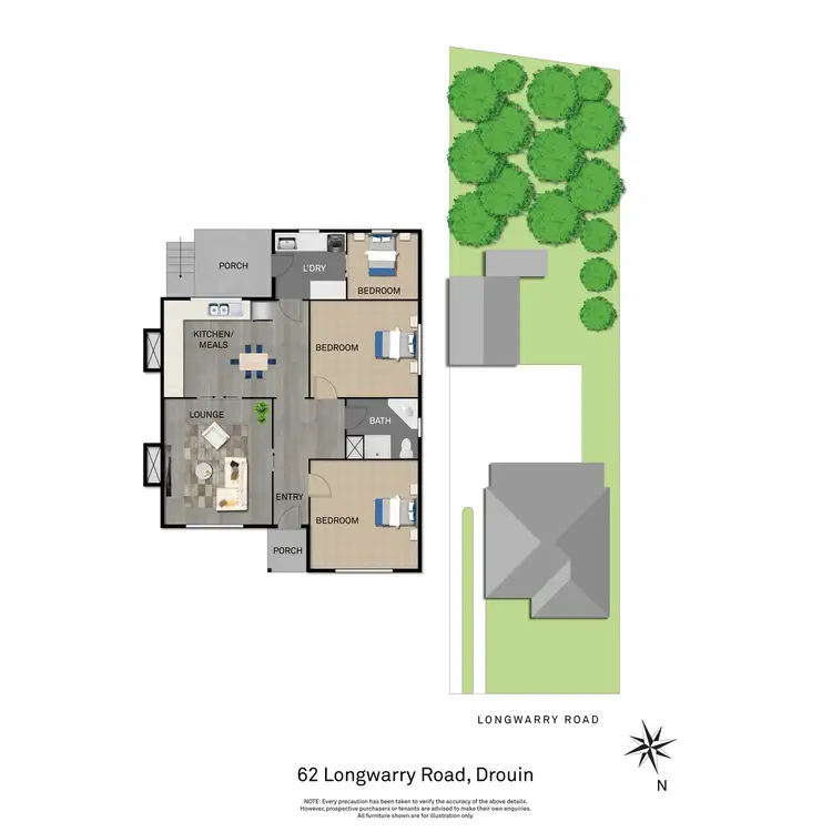Floorplan of Homely house listing, 62 Longwarry Road, Drouin VIC 3818