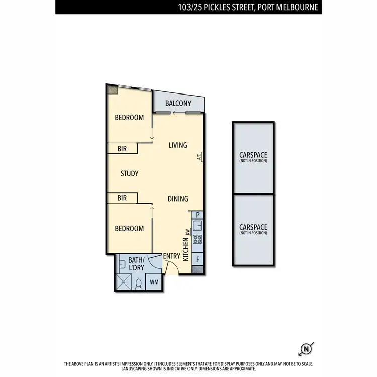 Floorplan of Homely apartment listing, 103/25 Pickles Street, Port Melbourne VIC 3207
