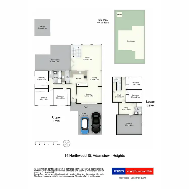 Floorplan of Homely house listing, 14 Northwood Street, Adamstown Heights NSW 2289