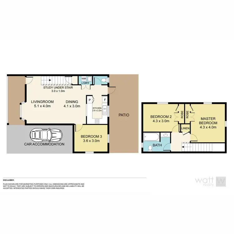 Floorplan of Homely townhouse listing, 1/13 Pepperina Place, Fitzgibbon QLD 4018