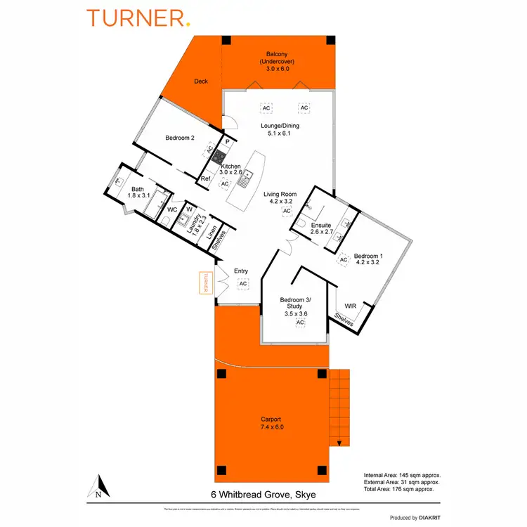 Floorplan of Homely house listing, 6 Whitbread Grove, Skye SA 5072