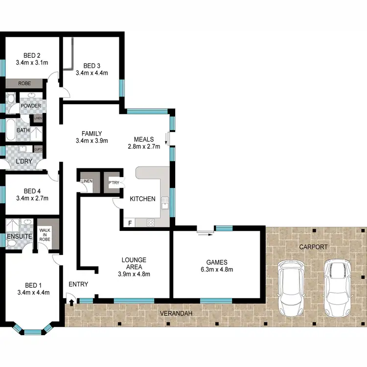 Floorplan of Homely house listing, 85-87 Addison Road, Port Augusta West SA 5700