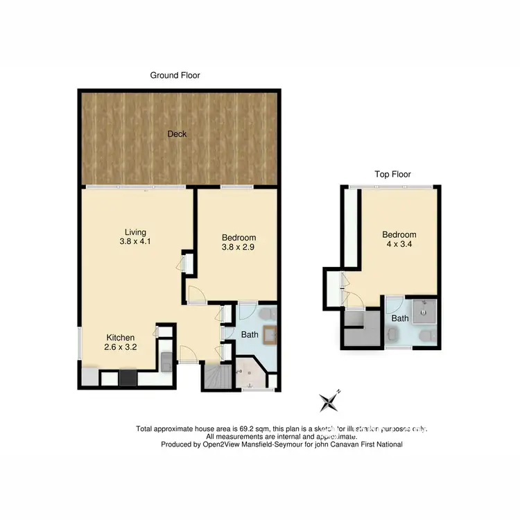 Floorplan of Homely villa listing, Chalet 5 Mimosa Drive, Merrijig VIC 3723