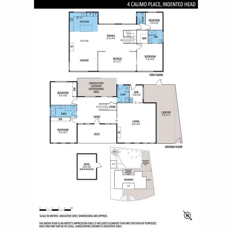 Floorplan of Homely house listing, 4 Calimo Place, Indented Head VIC 3223