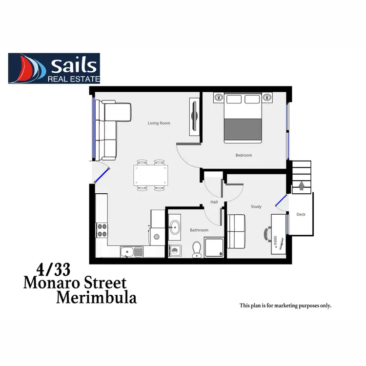 Floorplan of Homely apartment listing, 4/33 Monaro Street, Merimbula NSW 2548