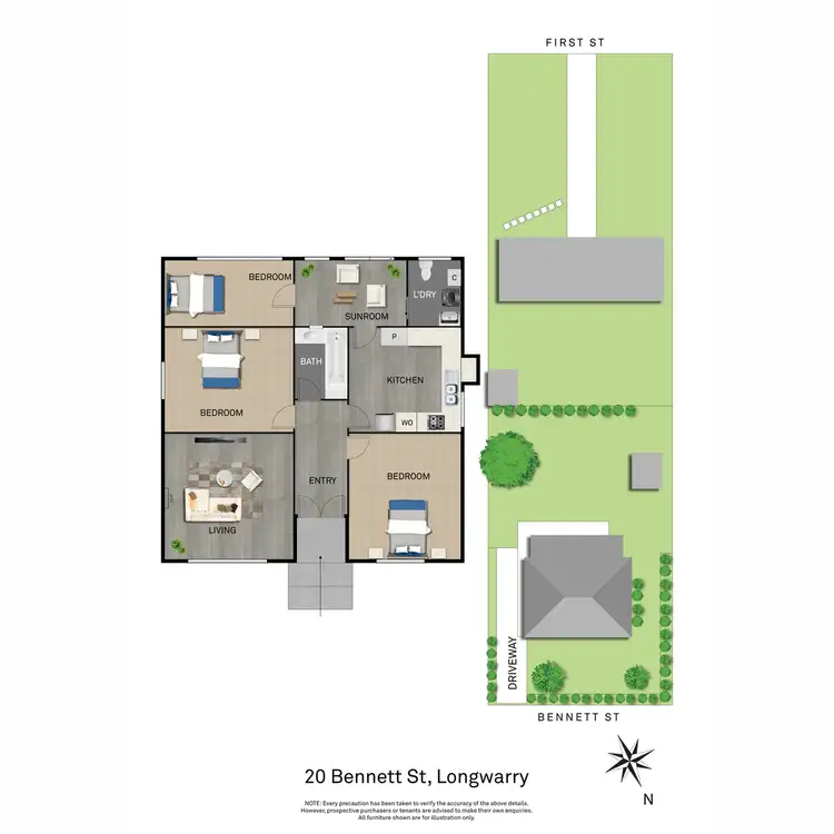 Floorplan of Homely house listing, 20 Bennett Street, Longwarry VIC 3816