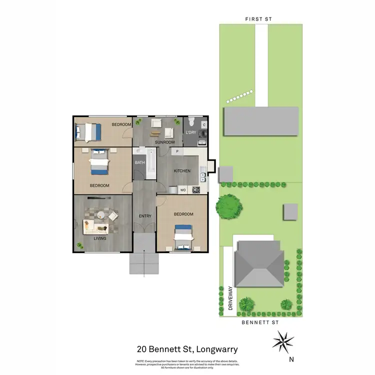Floorplan of Homely house listing, 20 Bennett Street, Longwarry VIC 3816