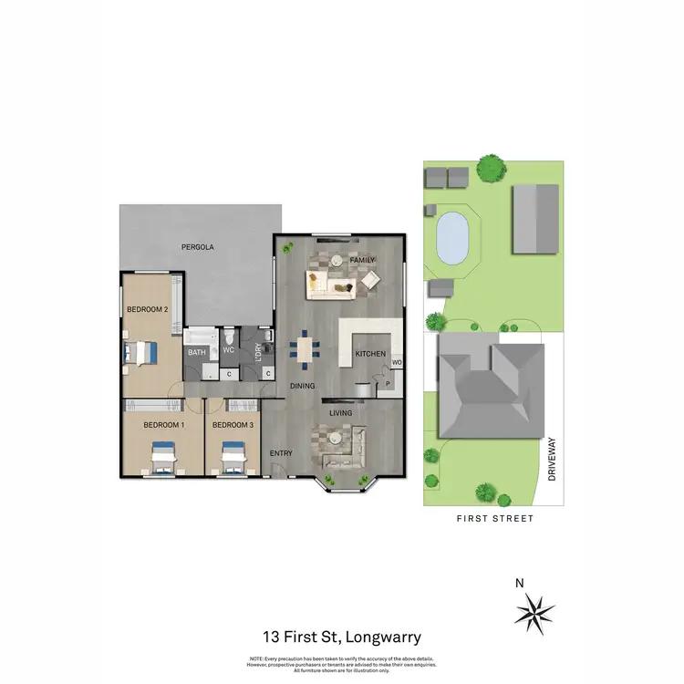 Floorplan of Homely house listing, 13 First Street, Longwarry VIC 3816