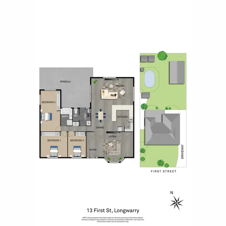 Floorplan of Homely house listing, 13 First Street, Longwarry VIC 3816