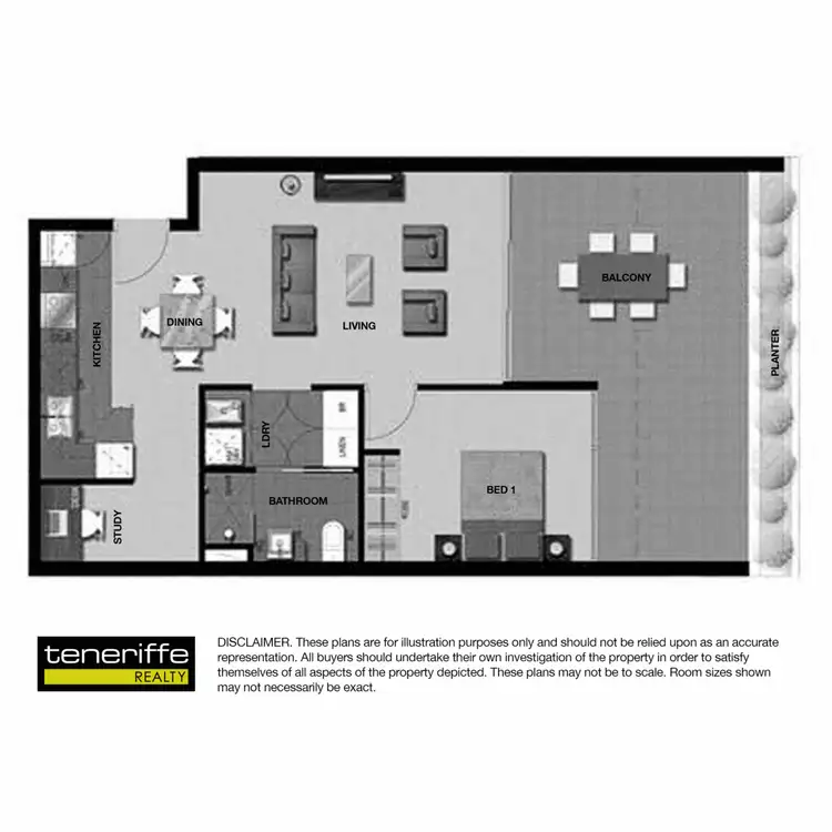 Floorplan of Homely unit listing, 30 Festival Place, Newstead QLD 4006