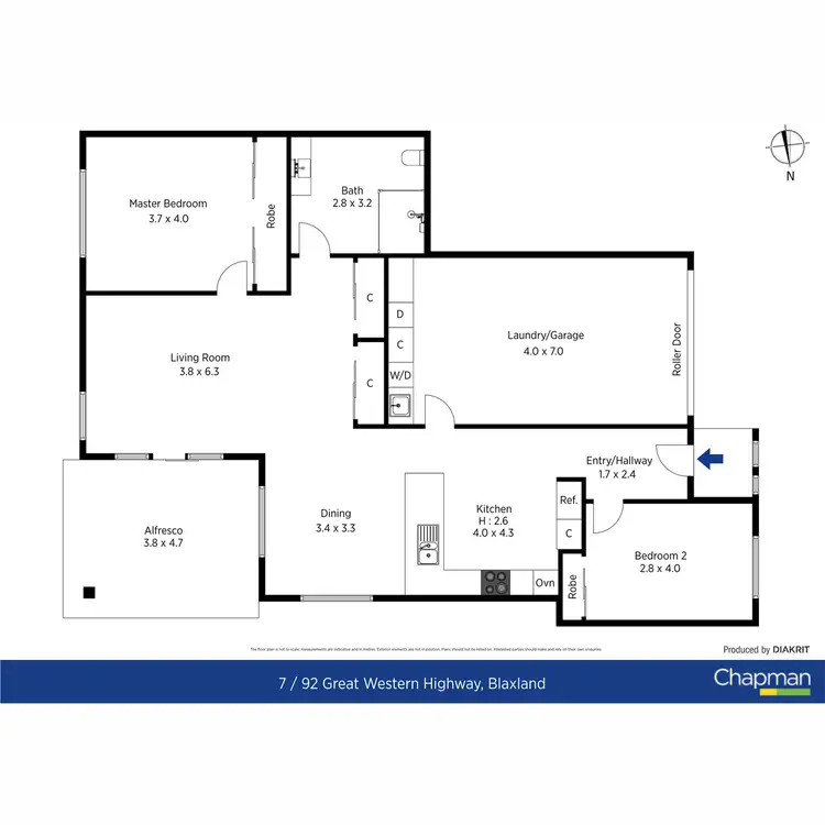 Floorplan of Homely villa listing, 7/92 Great Western Highway, Blaxland NSW 2774