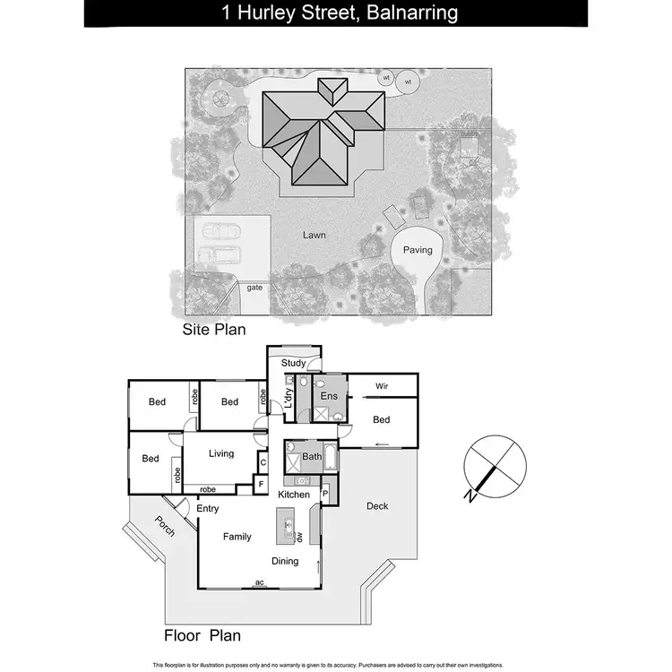 Floorplan of Homely house listing, 1 Hurley Street, Balnarring VIC 3926