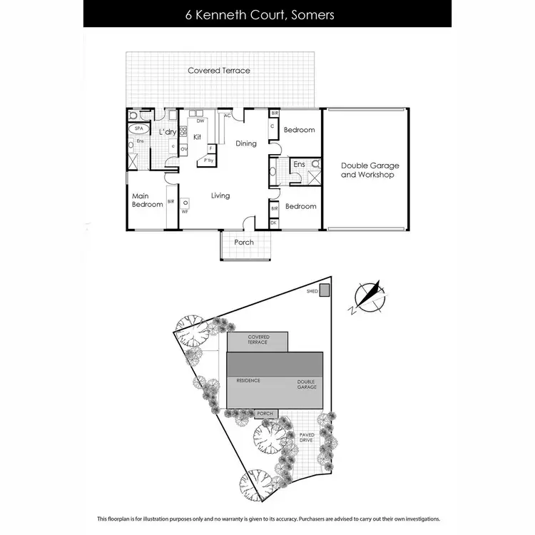 Floorplan of Homely house listing, 6 Kenneth Court, Somers VIC 3927