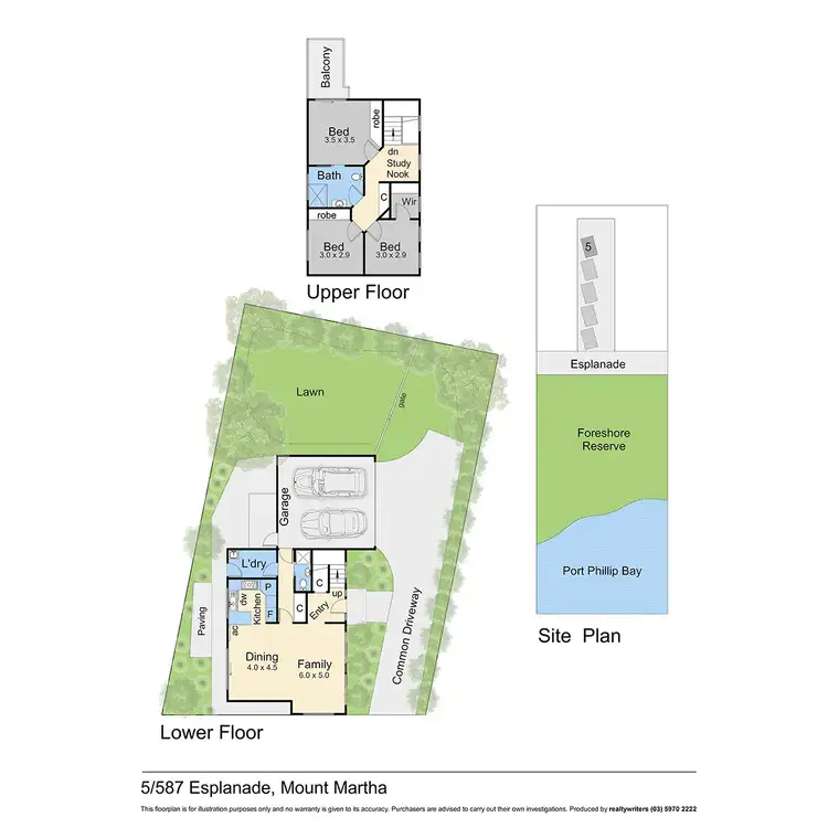 Floorplan of Homely townhouse listing, 5/587 Esplanade, Mount Martha VIC 3934