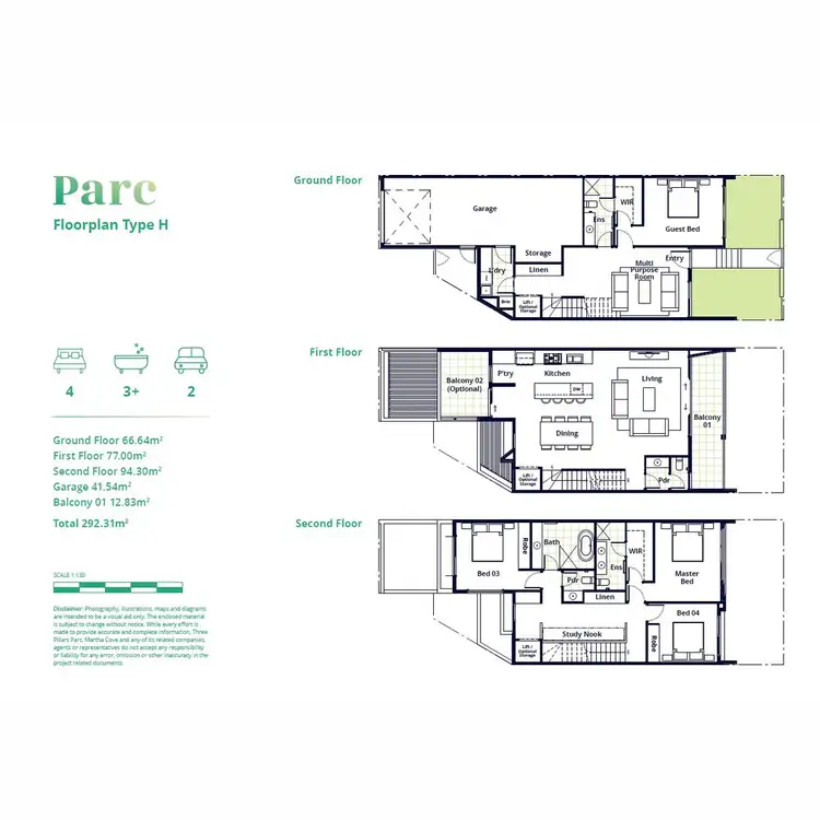 Floorplan of Homely townhouse listing, Lot 1305/1 The Cove, Safety Beach VIC 3936