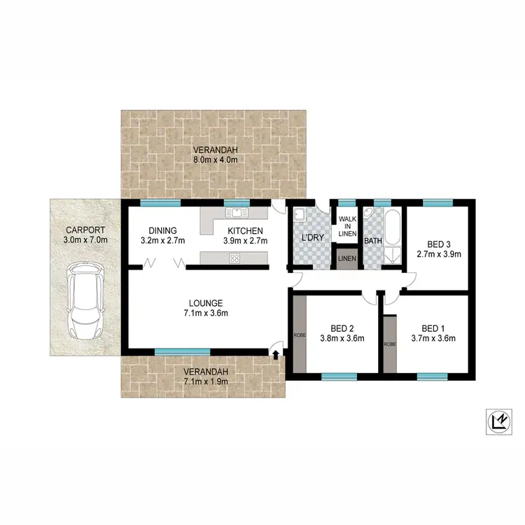 Floorplan of Homely house listing, 68 Stokes Terrace, Port Augusta West SA 5700
