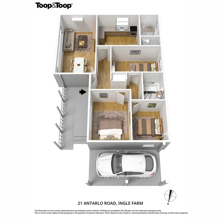 Floorplan of Homely house listing, 21 Antarlo Road, Ingle Farm SA 5098