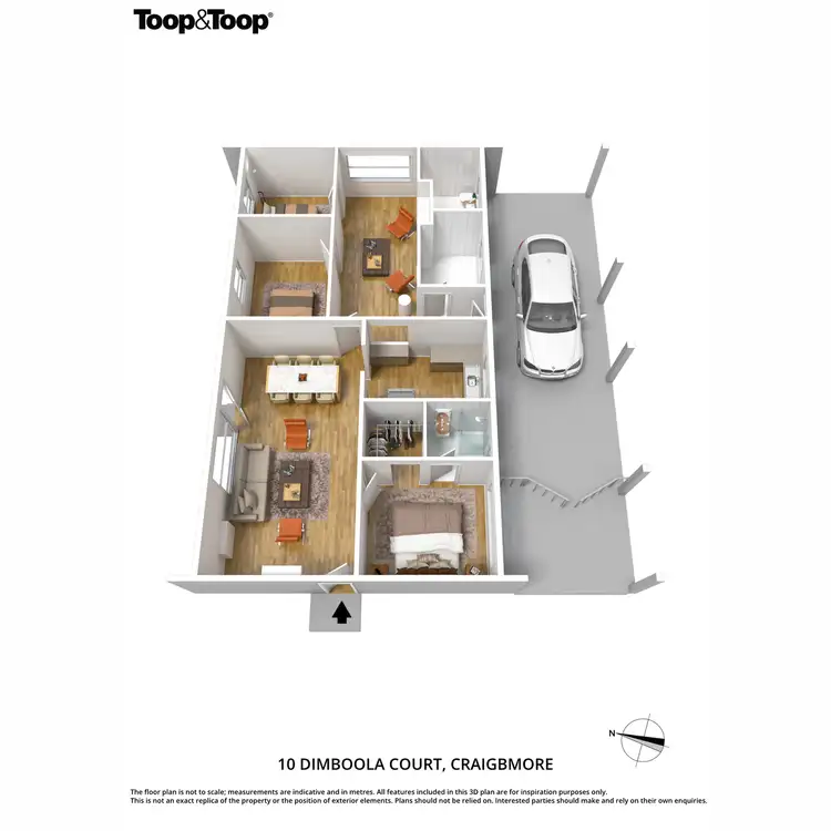 Floorplan of Homely house listing, 10 Dimboola Court, Craigmore SA 5114