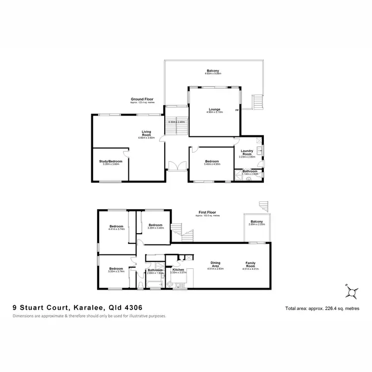 Floorplan of Homely house listing, 9 Stuart Court, Karalee QLD 4306