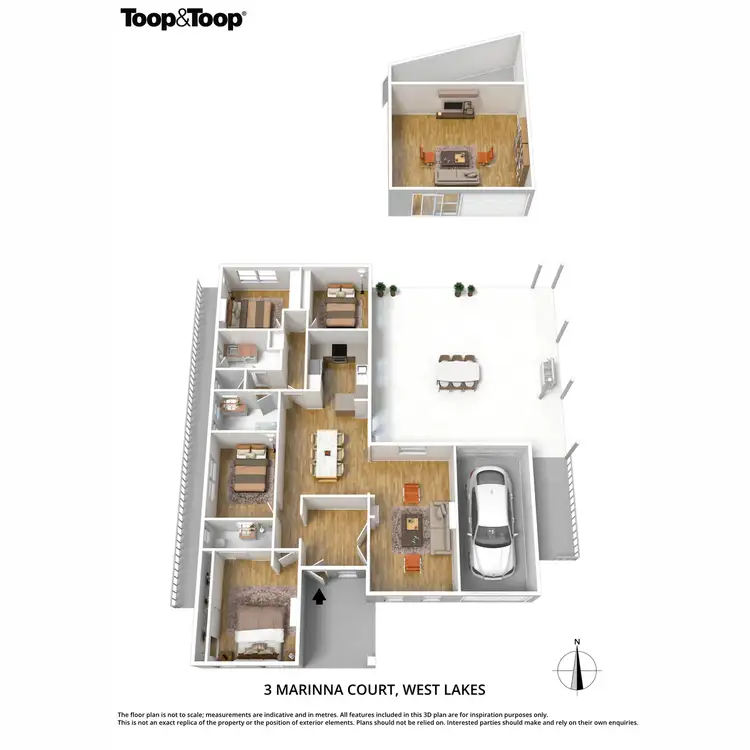 Floorplan of Homely house listing, 3 Marinna Court, West Lakes SA 5021